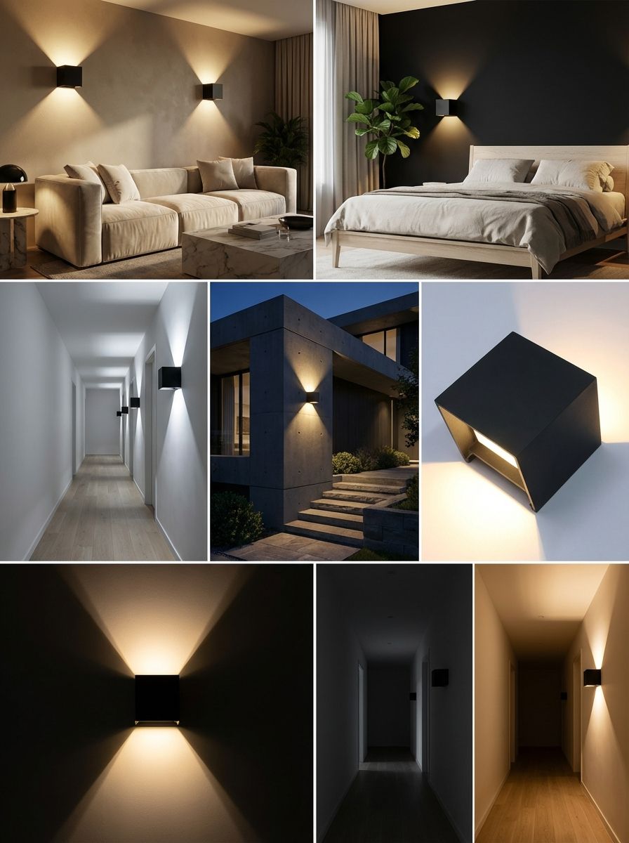 Applique Murale LED Design Ajustable – Éclairage Moderne Intérieur/Extérieur