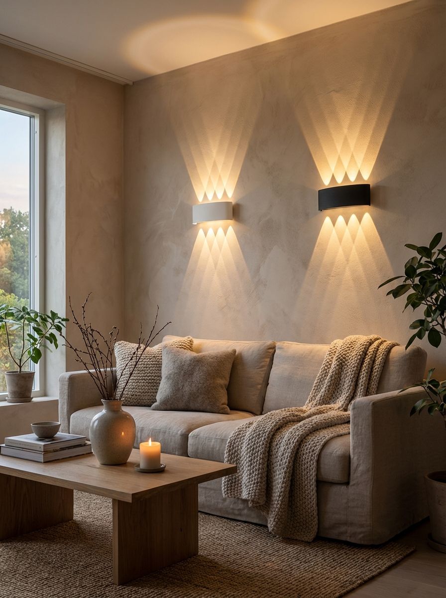 Applique Murale LED Design Effet Lumineux – Intérieur & Extérieur